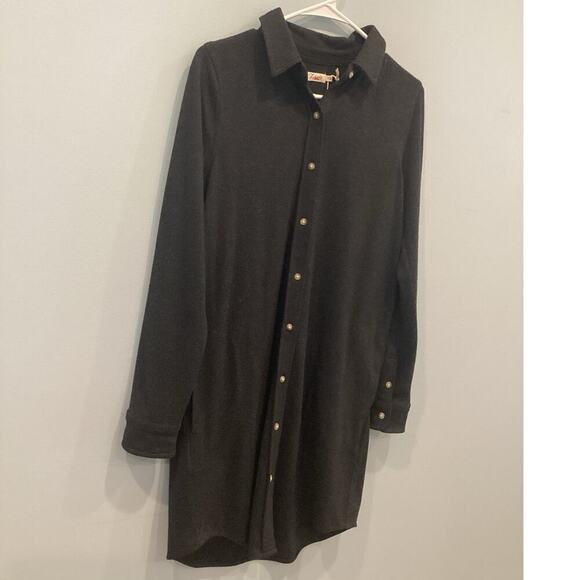 Faherty Womens Flannel Shirt Dress Size Small NEW Outdoor Gorpcore Fall Granola - Picture 1 of 10